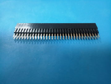 Trung Quốc Đầu nối tiêu đề 2.54mm np Đầu nối Pin Tiêu đề H: 13.5mm, DIP, Màu Đen nhà máy sản xuất